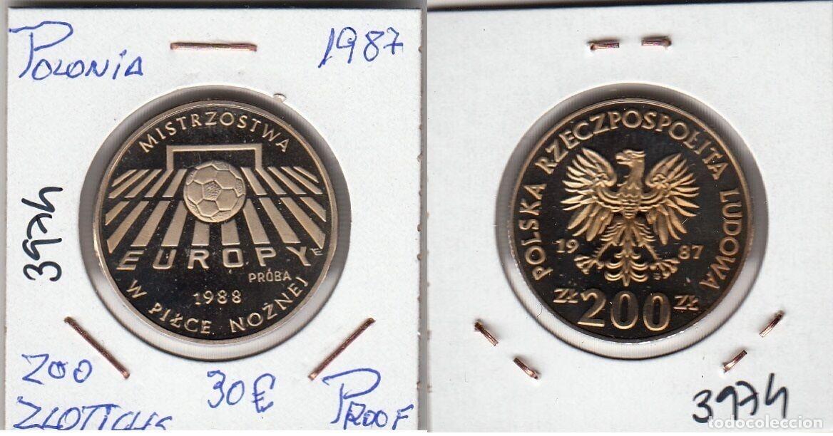 Monedas de Espa&ntilde;a: E3974 MONEDA POLONIA 200 ZLOTYCH 1987 PROOF