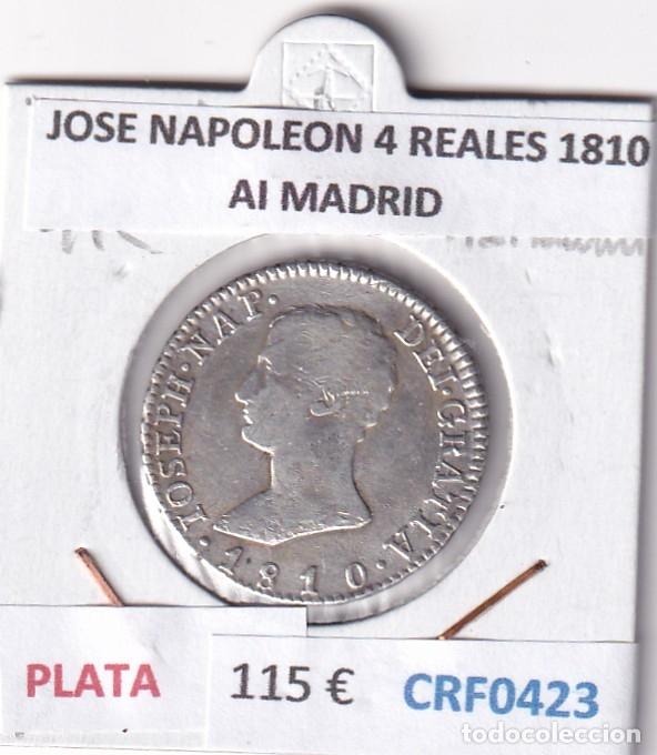Monedas de Espa&ntilde;a: CRF0423 MONEDA ESPA&Ntilde;A JOSE NAPOLEON 4 REALES 1810 AI MADRID PLATA
