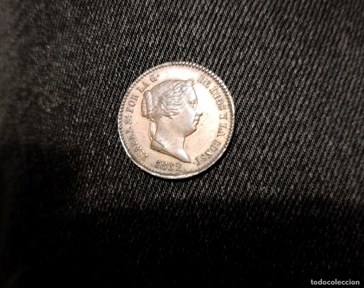 Monedas de Espa&ntilde;a: EBC! Isabel II 10 c&eacute;ntimos de real 1862