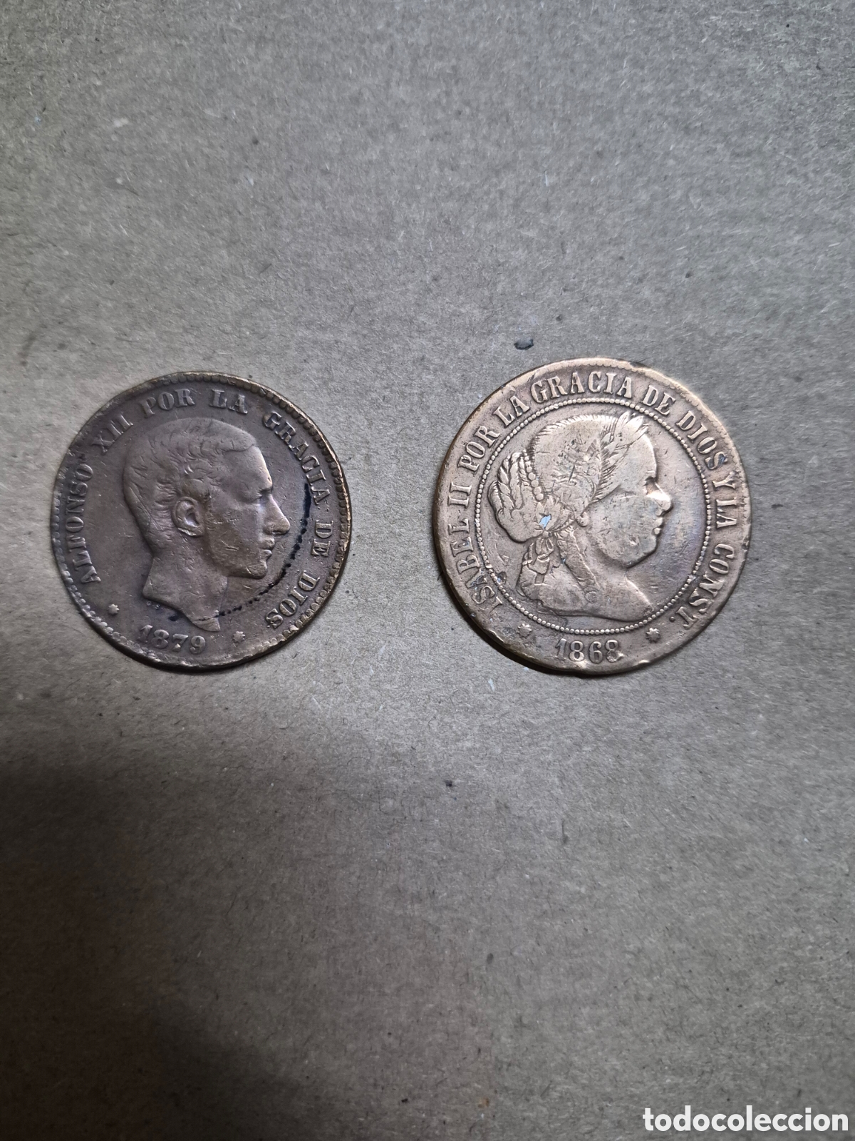 Monedas de Espa&ntilde;a: AlfonsoXll e Isabel ll Espa&ntilde;a