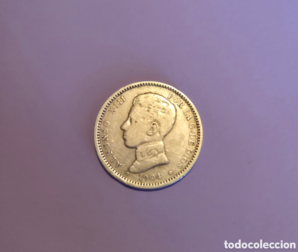 Monedas de Espa&ntilde;a: 1 Peseta Plata de Alfonso XIII 1904 (19-04)