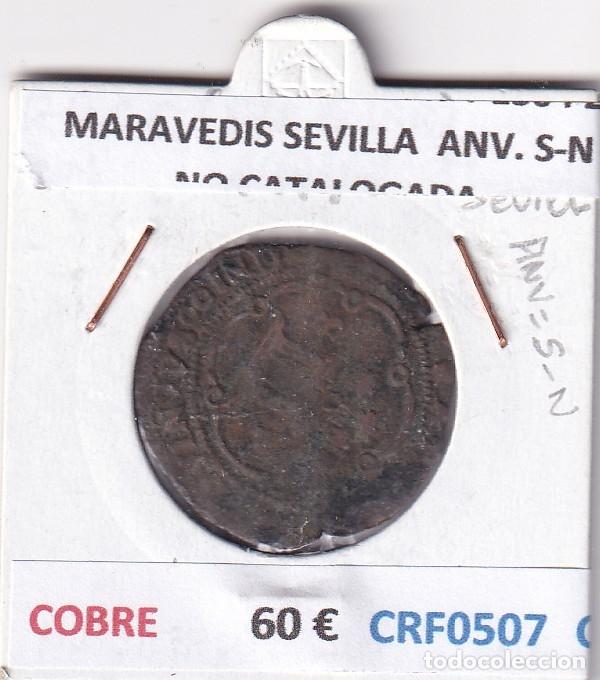 Monedas de Espa&ntilde;a: CRF0507 MONEDA ESPA&Ntilde;A REYES CATOLICOS 1474-1504 2 MARAVEDIS SEVILLA COBRE ANV. S-N NO CATALOGADA