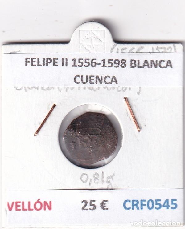Monedas de Espa&ntilde;a: CRF0545 MONEDA ESPA&Ntilde;A FELIPE II 1556-1598 BLANCA CUENCA VELLON