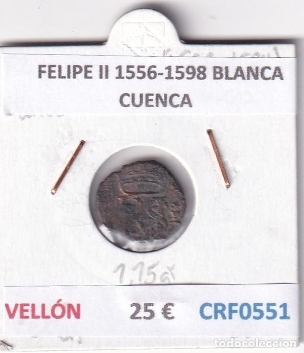 Monedas de Espa&ntilde;a: CRF0551 MONEDA ESPA&Ntilde;A FELIPE II 1556-1598 BLANCA CUENCA VELLON