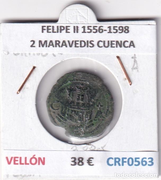Monedas de Espa&ntilde;a: CRF0563 MONEDA ESPA&Ntilde;A FELIPE II 1556-1598 2 MARAVEDIS CUENCA VELLON