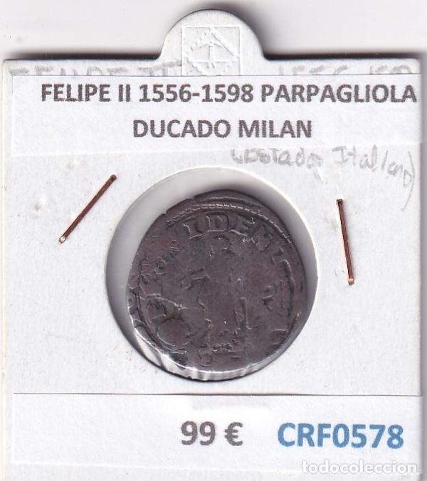 Monedas de Espa&ntilde;a: CRF0578 MONEDA ESPA&Ntilde;A FELIPE II 1556-1598 PARPAGLIOLA DUCADO MILAN