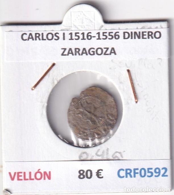 Monedas de Espa&ntilde;a: CRF0592 MONEDA ESPA&Ntilde;A CARLOS I 1516-1556 DINERO ZARAGOZA VELLON