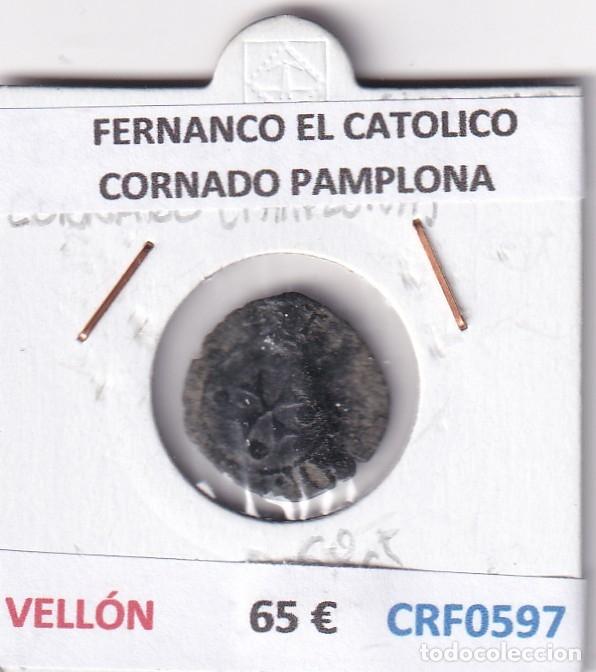 Monedas de Espa&ntilde;a: CRF0597 MONEDA ESPA&Ntilde;A FERNANCO EL CATOLICO CORNADO PAMPLONA VELLON