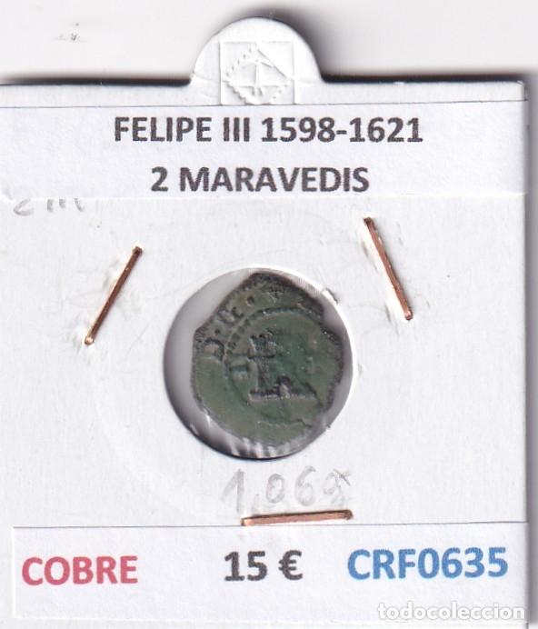 Monedas de Espa&ntilde;a: CRF0635 MONEDA ESPA&Ntilde;A FELIPE III 1598-1621 2 MARAVEDIS COBRE