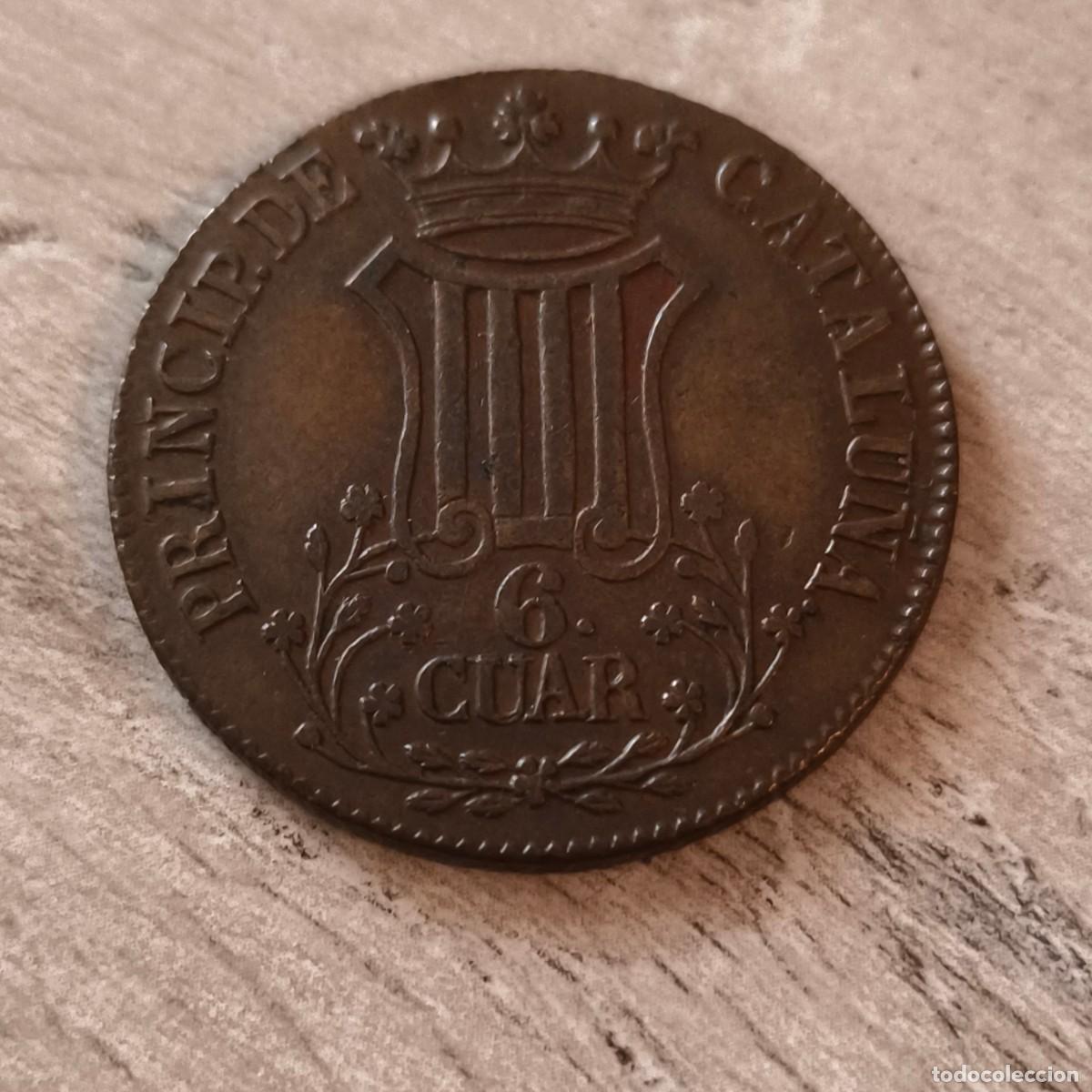 Monedas de Espa&ntilde;a: 6 cuartos de 1838 isabel ll