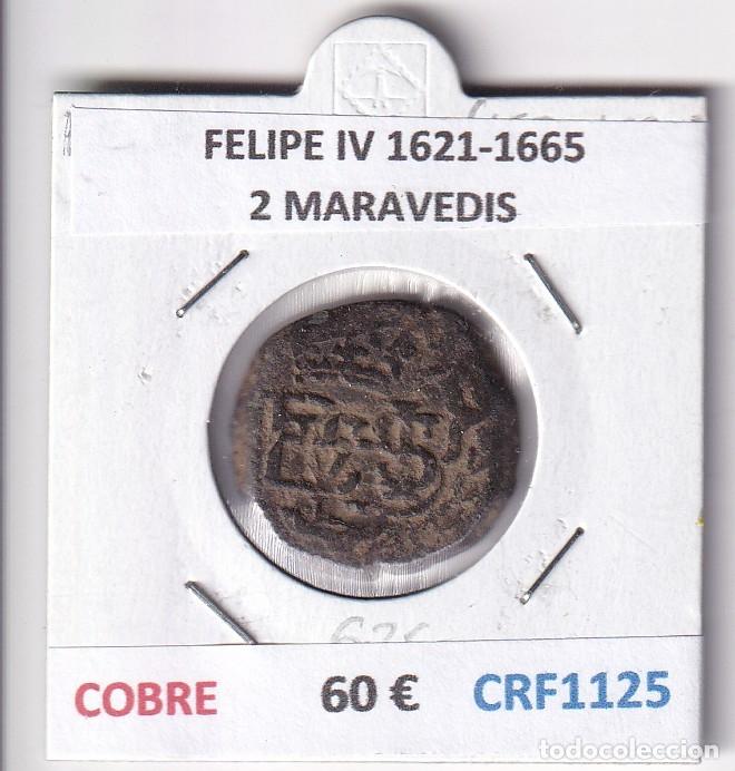 Monedas de Espa&ntilde;a: CRF1125 MONEDA ESPA&Ntilde;A FELIPE IV 1621-1665 2 MARAVEDIS