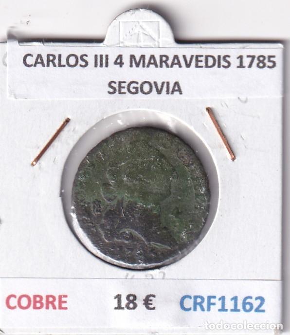 Monedas de Espa&ntilde;a: CRF1162 MONEDA ESPA&Ntilde;A CARLOS III 4 MARAVEDIS 1785 SEGOVIA COBRE