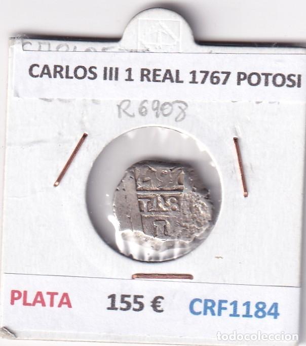 Monedas de Espa&ntilde;a: CRF1184 MONEDA ESPA&Ntilde;A CARLOS III 1 REAL 1767 POTOSI PLATA