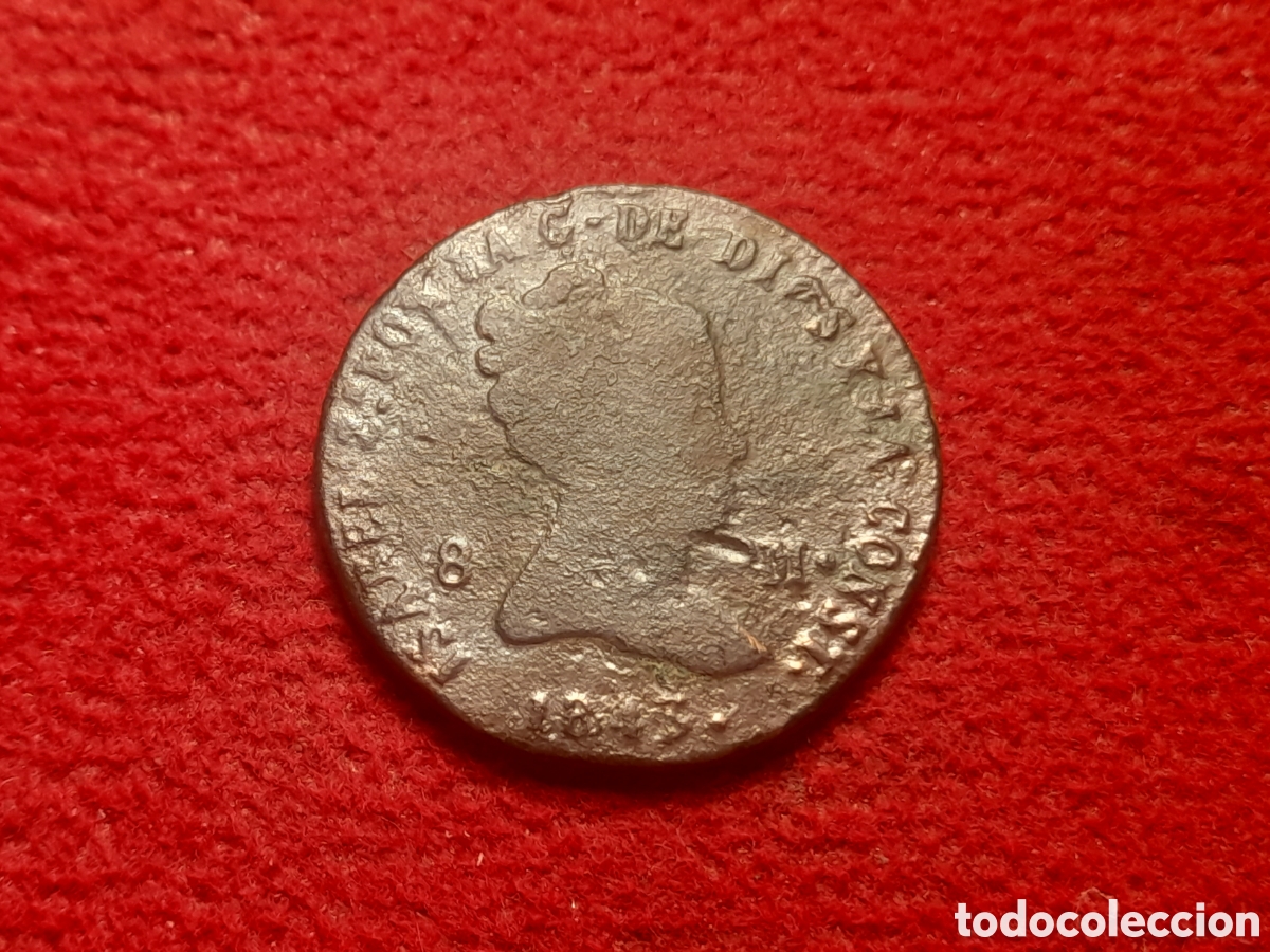 Monedas de Espa&ntilde;a: Moneda 8 Maraved&iacute;es 1843 Segovia