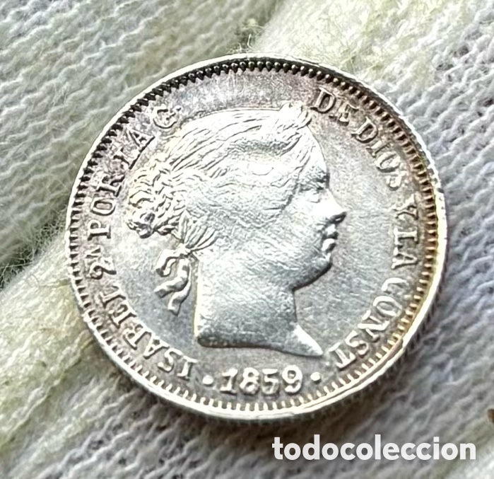 Monedas de Espa&ntilde;a: Moneda PLATA 1 Real 1859 Sevilla. Isabel II