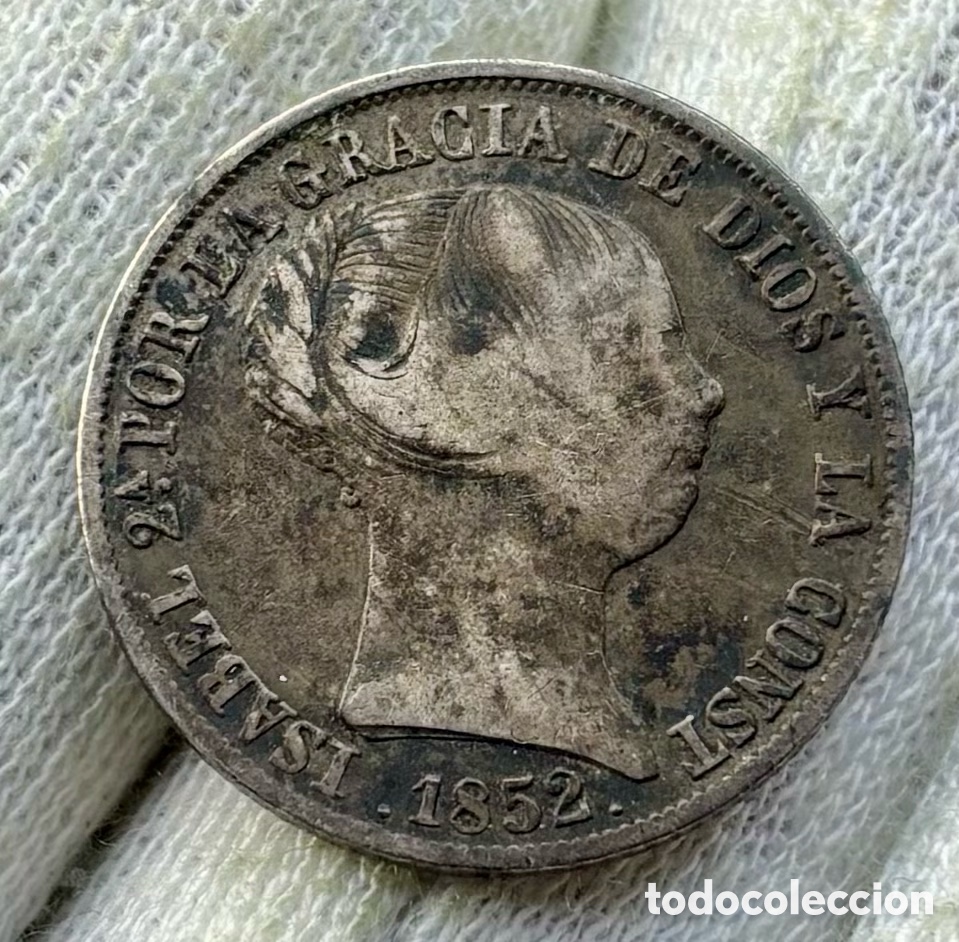 Monedas de Espa&ntilde;a: Moneda PLATA 4 Reales 1852 Madrid. Isabel II
