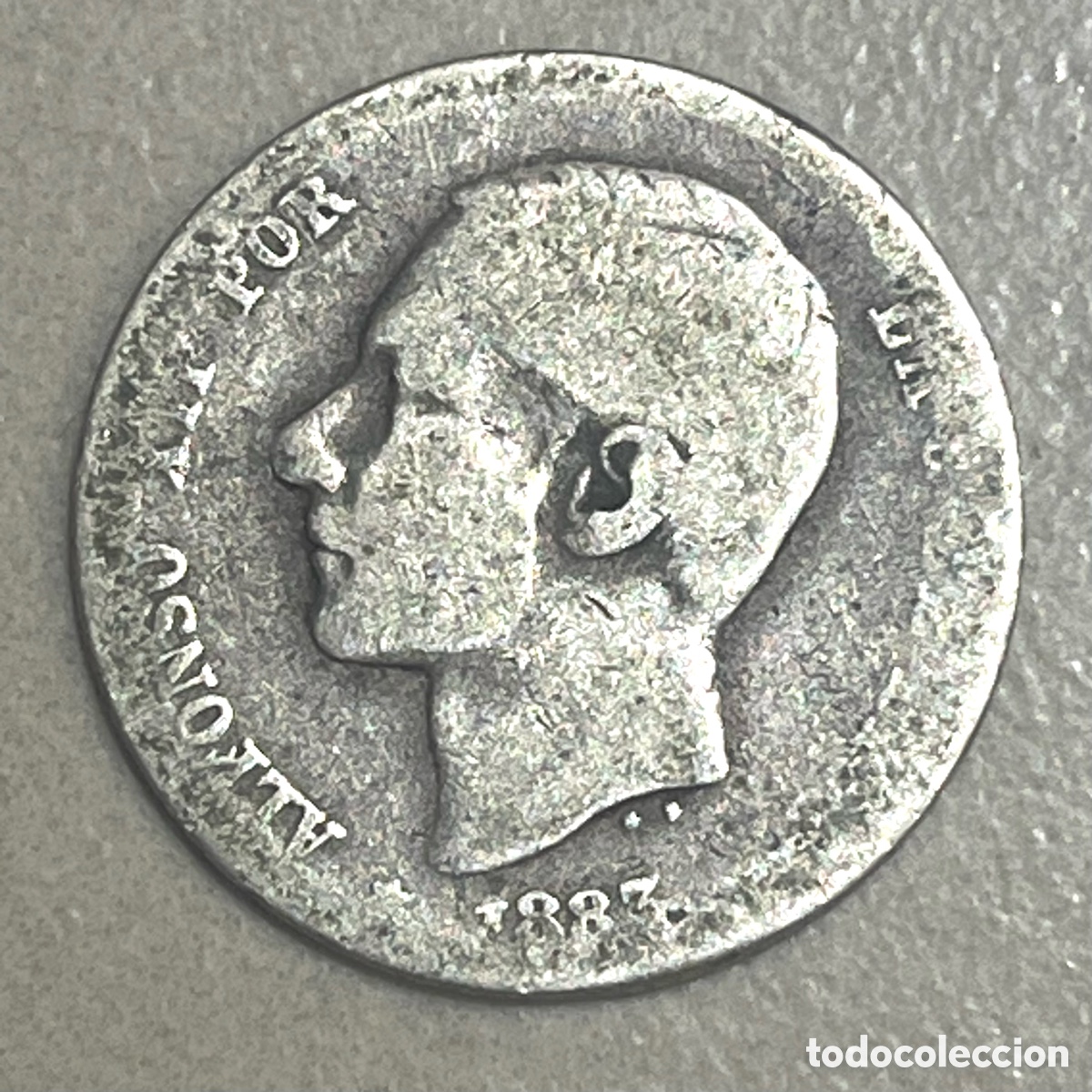 Monedas de Espa&ntilde;a: MONEDA 1 PESETA ALFONSO XII 1883, PLATA