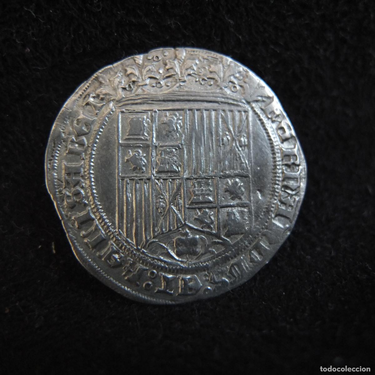 Monedas de Espa&ntilde;a: Moneda / Real / Plata /Reyes Cat&oacute;licos / Venera / Burgos / Carlos y Juana