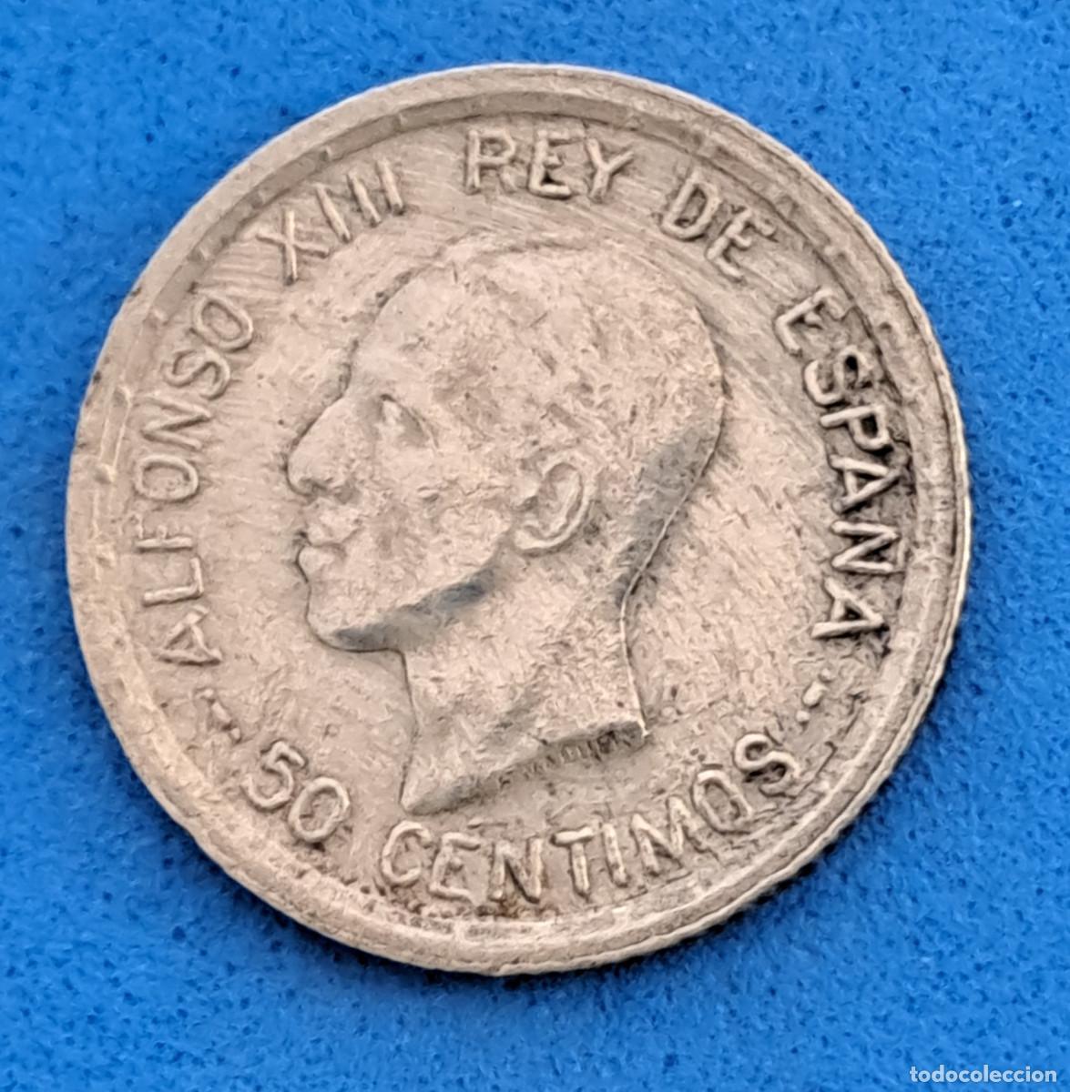 Monedas de Espa&ntilde;a: MONEDA DE PLATA - ALFONSO XIII - A&Ntilde;O 1926 - 50 C&Eacute;NTIMOS - Grabador VAQUER