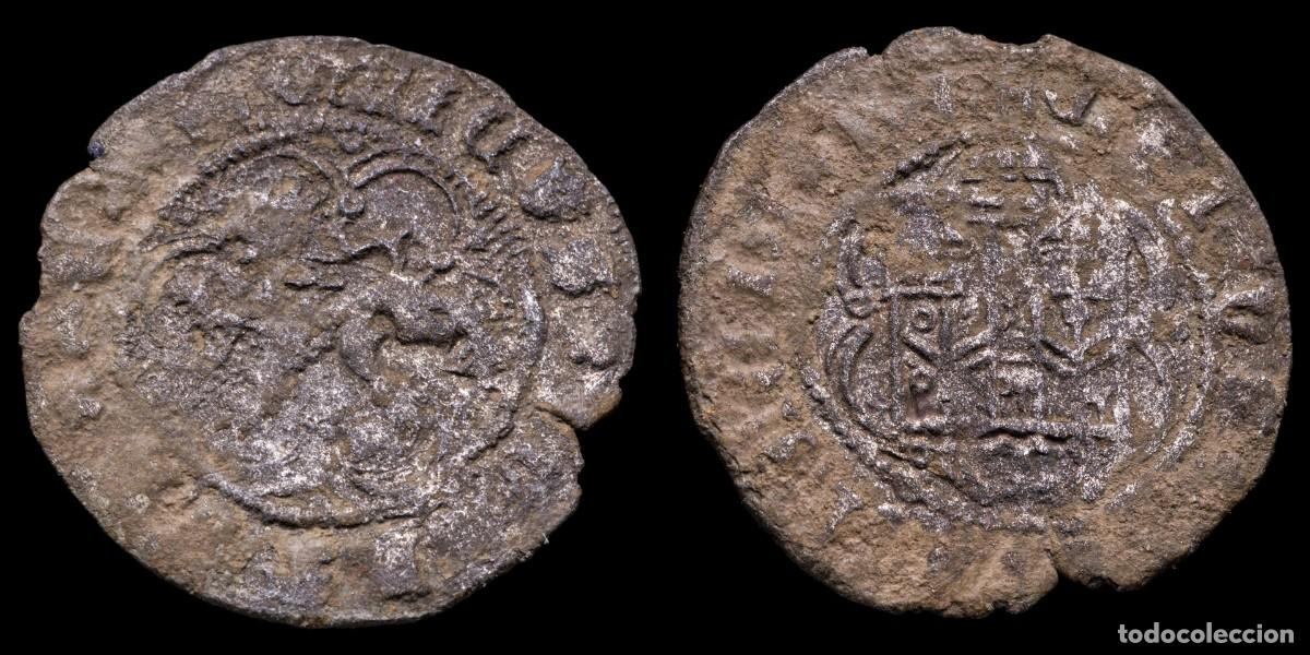 Monedas de Espa&ntilde;a: 1454/1474, Blanca Henry IV, Burgos Mint ( BAU 1069) - 21 mm / 1,22 gr.