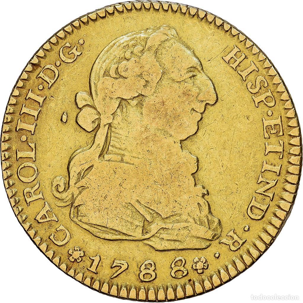 Monedas de Espa&ntilde;a: [#1121683] Espa&ntilde;a, Charles III, 2 Escudos, 1788, Madrid, Oro, BC+, KM:417.1a