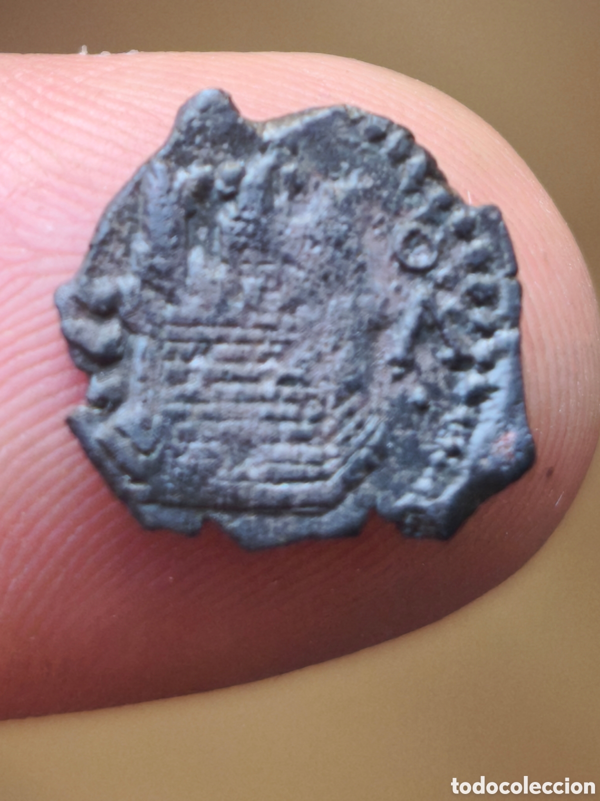 Monedas de Espa&ntilde;a: Felipe II blanca Valladolid A&deg;