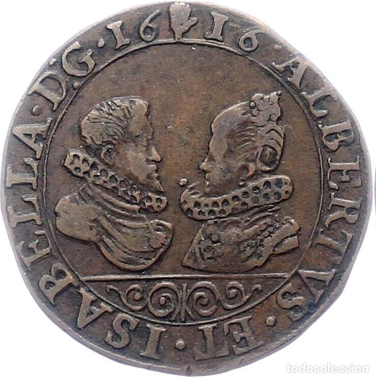 Monedas de Espa&ntilde;a: Alberto e Isabel Pa&iacute;ses Bajos espa&ntilde;oles B&eacute;lgica Brabante Felipe III Rey de Espa&ntilde;a