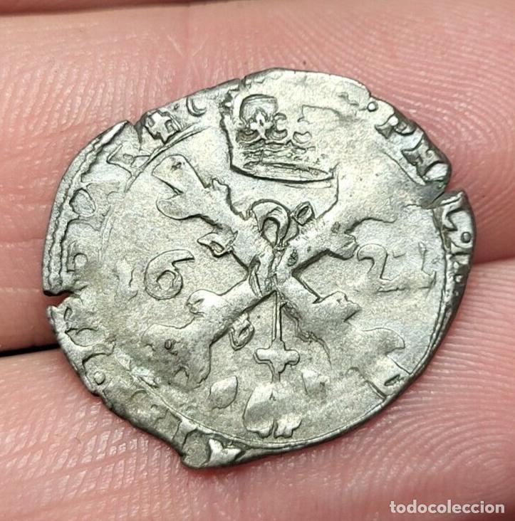 Monedas de Espa&ntilde;a: 1/32 Patagon Condado de Borgo&ntilde;a Felipe IV Espa&ntilde;a 1622 Imperio espa&ntilde;ol Moneda de plata