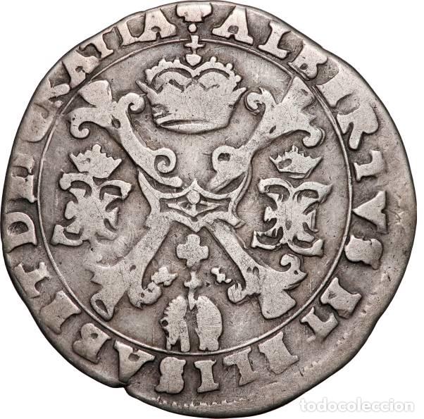 Monedas de Espa&ntilde;a: 1/4 Patagon Alberto Isabel (hija Felipe II) Holanda Espa&ntilde;ola Brujas Flandes