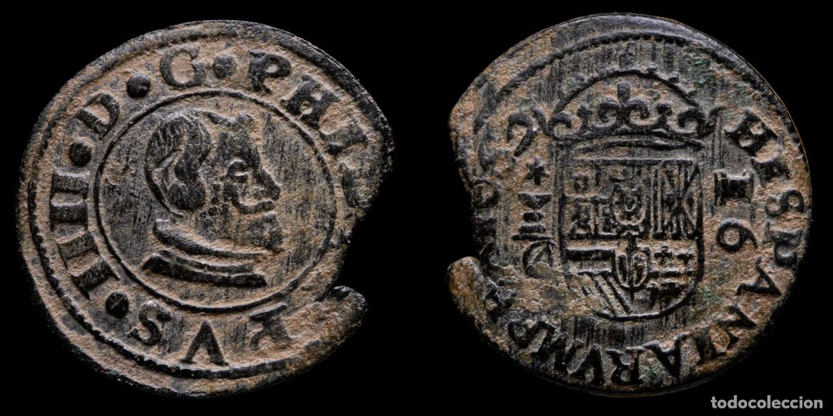 Monnaies d'Espagne: 1662, 16 Maravedis Philips IV, Cuenca Mint (Assayed CA) - 25 mm / 4,30 gr.