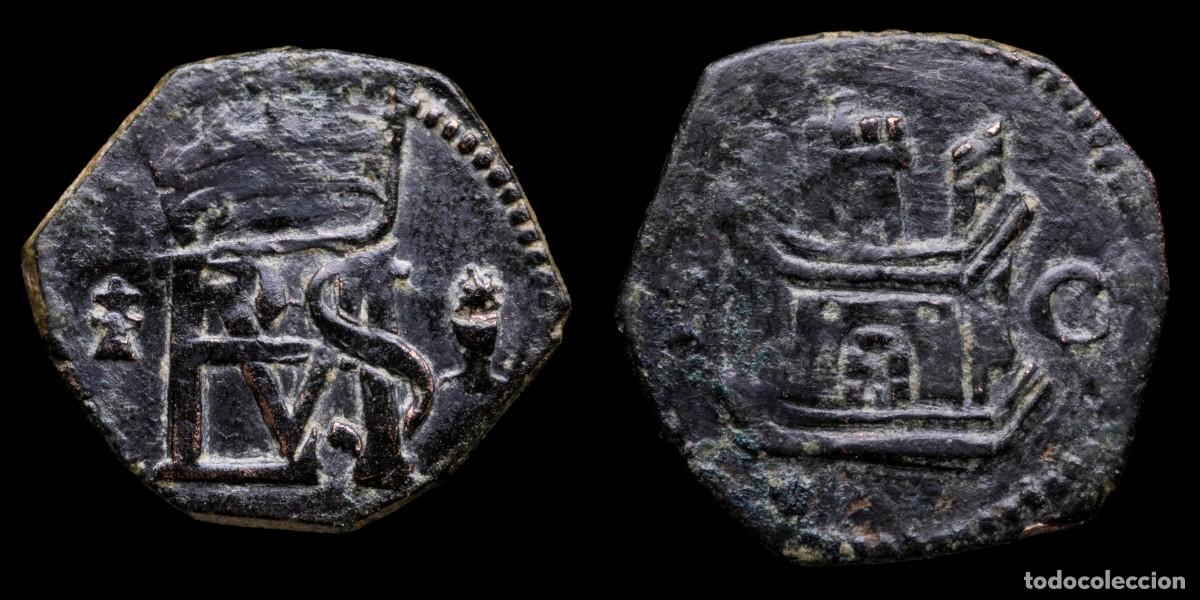 Coins of Spain: 1566/1572, Blanca Philips II, Cuenca Mint - 16 mm / 0,95 gr.