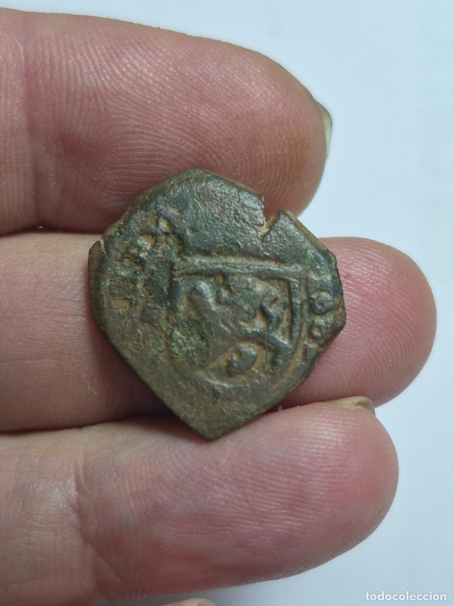Monnaies d'Espagne: NT/ CARLOS 2 MARAVEDIES 1680 CUENCA A&Ntilde;O UNICO DE ESTA CECA (E1408)
