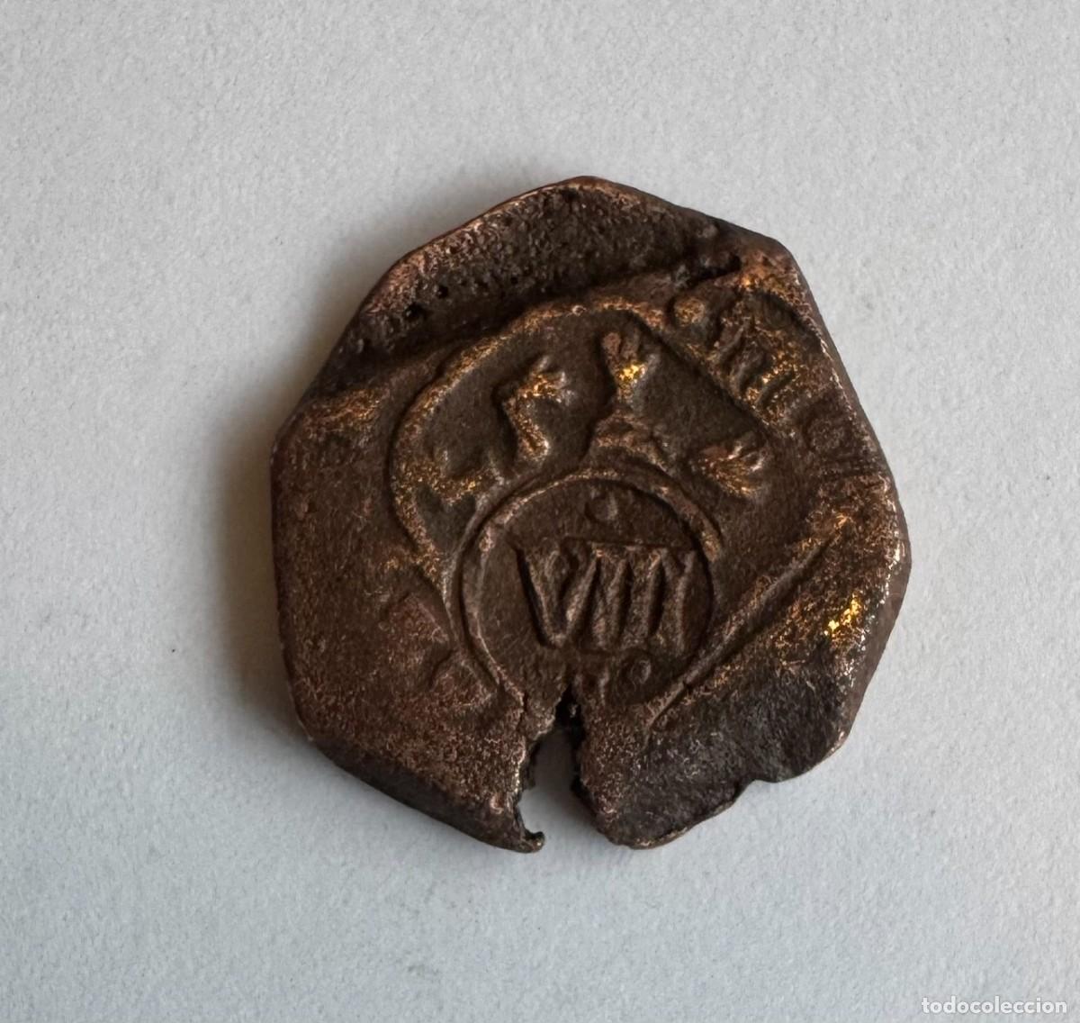 Monedas de Espa&ntilde;a: FELIPE IV - RESELLO A 8 VIII Maraved&iacute;s (1641) - MONEDA DE VELL&Oacute;N