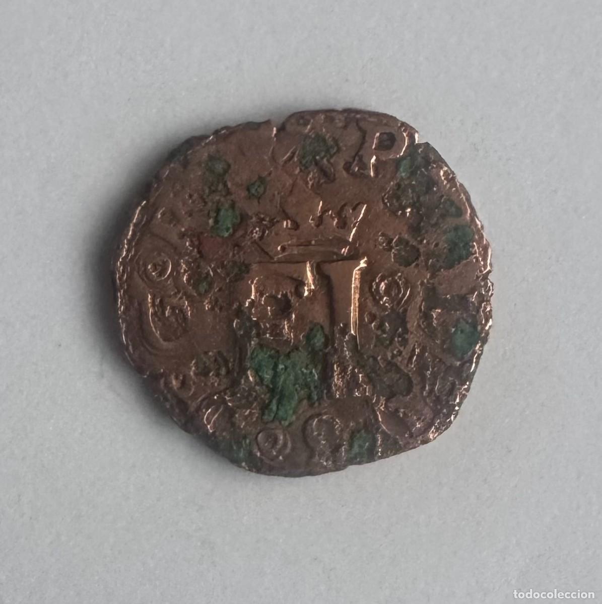 Monedas de Espa&ntilde;a: 4 CORNADOS - FELIPE III (V de Navarra) - PAMPLONA - Pamplona -1624 - COBRE