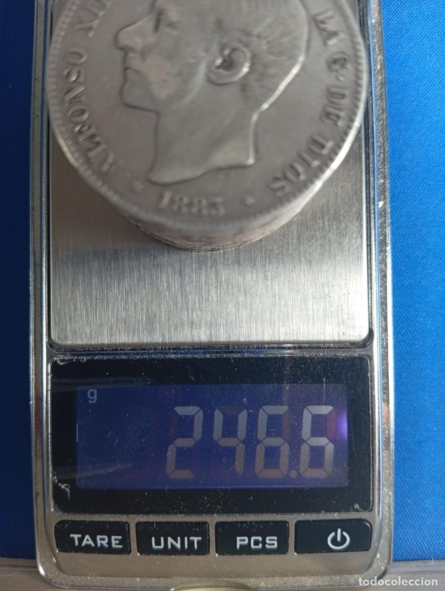 Monedas de Espa&ntilde;a: Lote de 10 Duros de plata 900 Alfonso XII varios a&ntilde;os precio spot + 15%