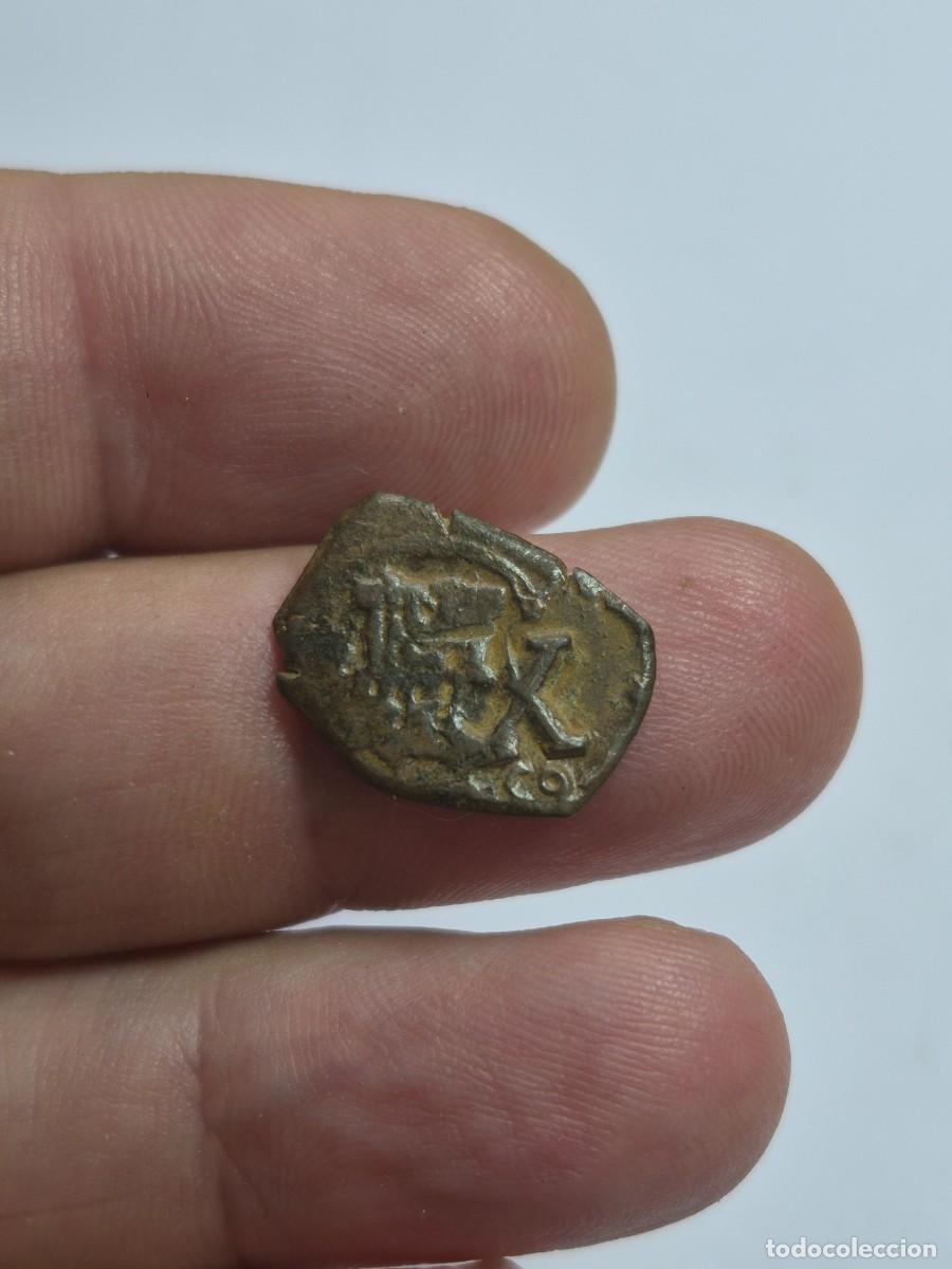 Monedas de Espa&ntilde;a: NT/ RARO RESELLO 1659 SOBRE 2 MARAVEDIS ANEPIGRAFICO PRAGMATICA 1651 (E1414)
