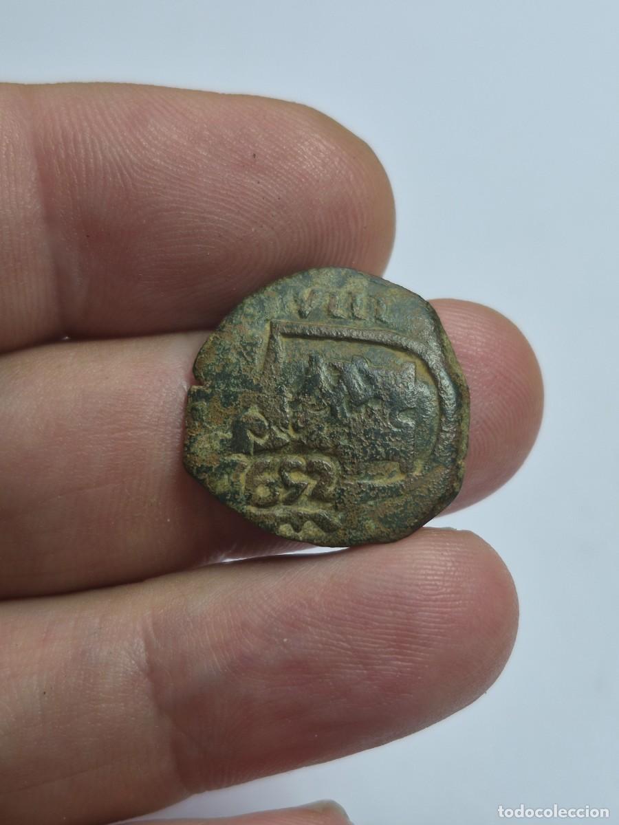 Monedas de Espa&ntilde;a: NT/ RESELLO 8 MARAVEDIS 1652 SOBRE 8 MARAVEDIS MARTILLO (E1416)
