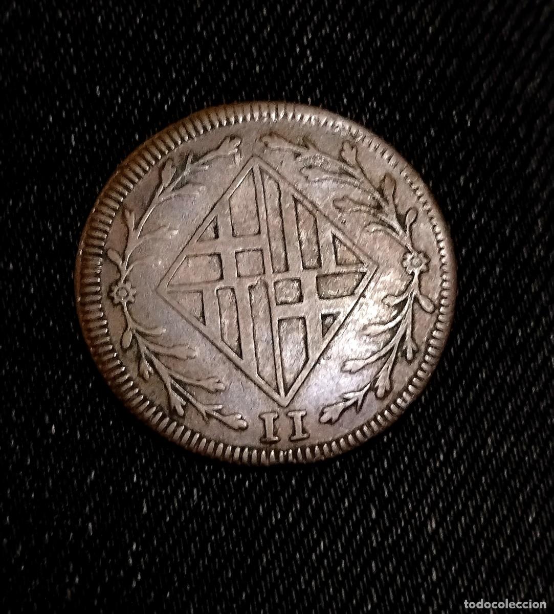 Monedas de Espa&ntilde;a: Napole&oacute;n Catalu&ntilde;a. 2 cuartos 1809 - Foto 2