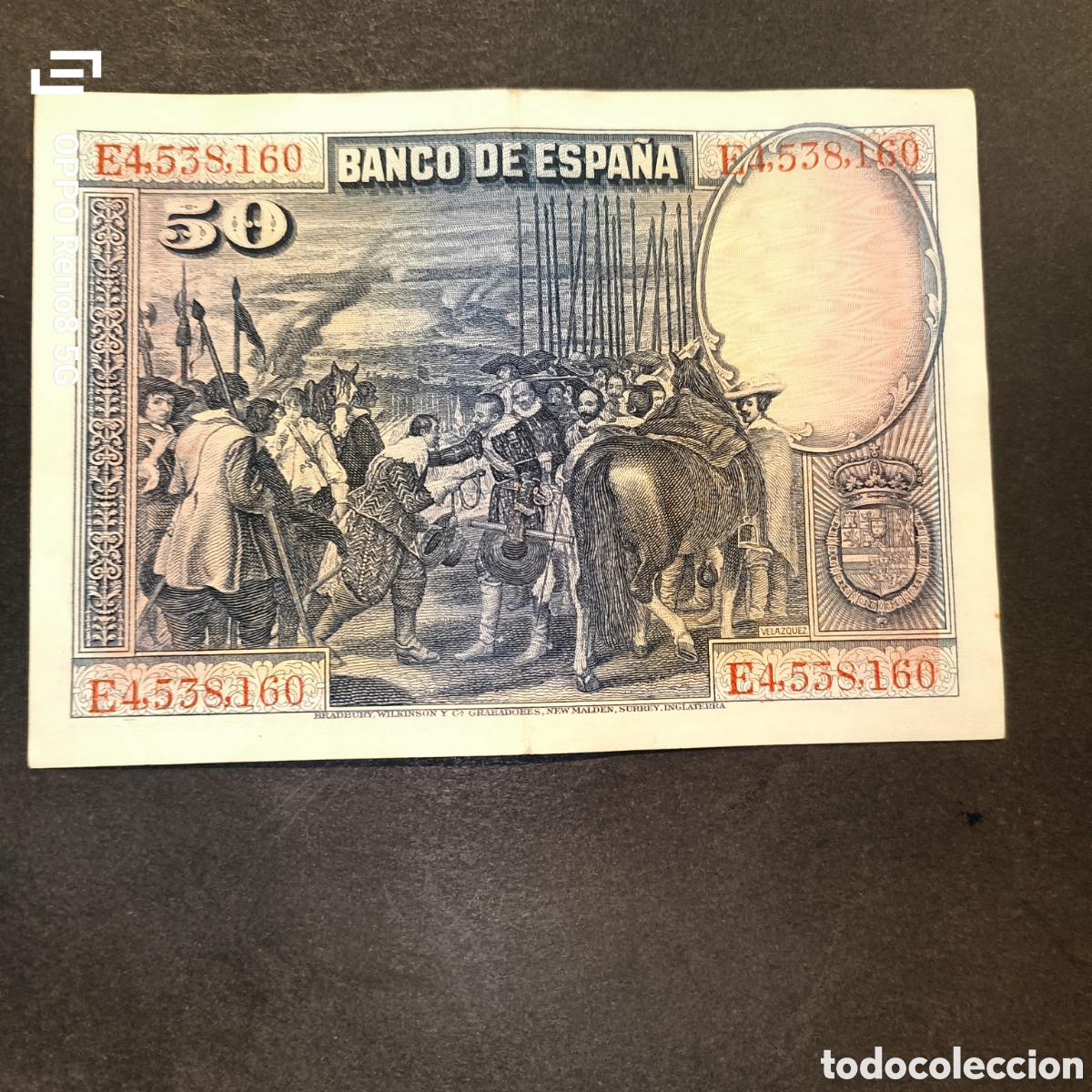 Monedas de Espa&ntilde;a: Billete de 50 pesetas 1928 - Foto 2