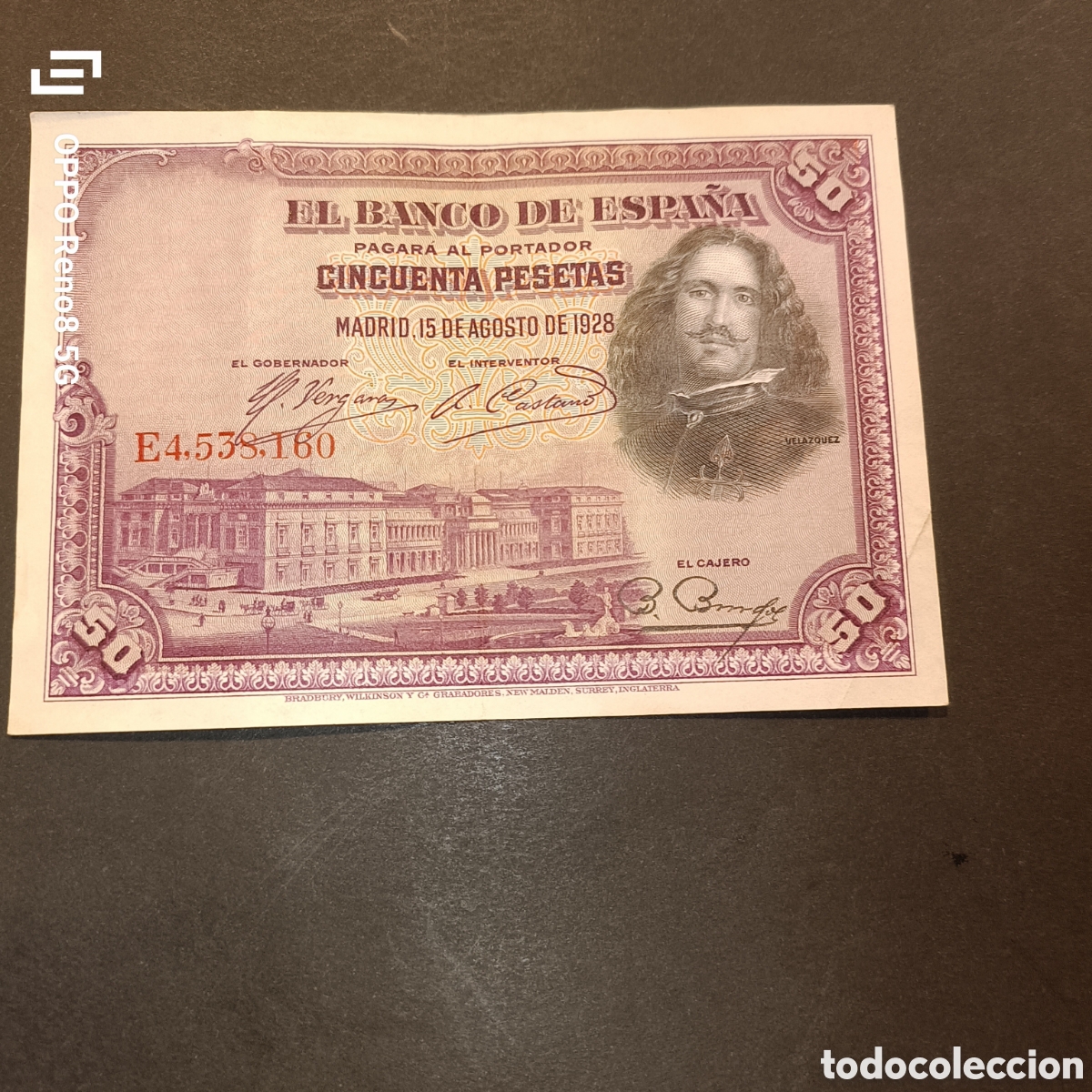 Monedas de Espa&ntilde;a: Billete de 50 pesetas 1928