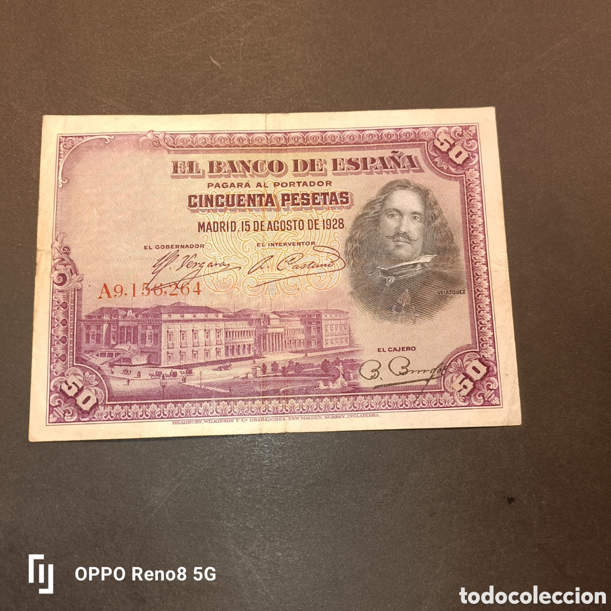 Monedas de Espa&ntilde;a: Billete de 50 pesetas 1928