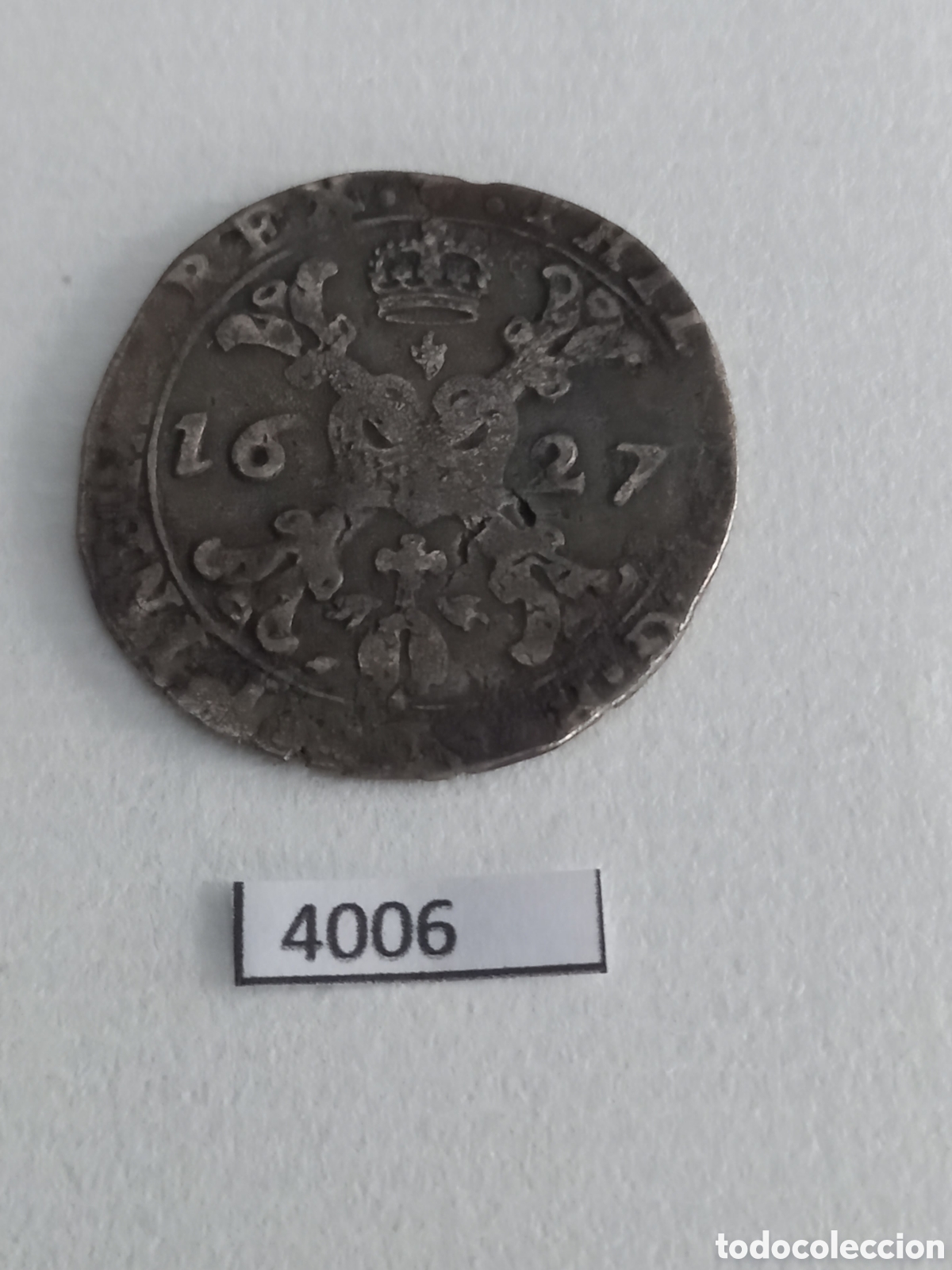 Monedas de Espa&ntilde;a: Espa&ntilde;a pa&iacute;ses bajos, 1/4 patagon 1627