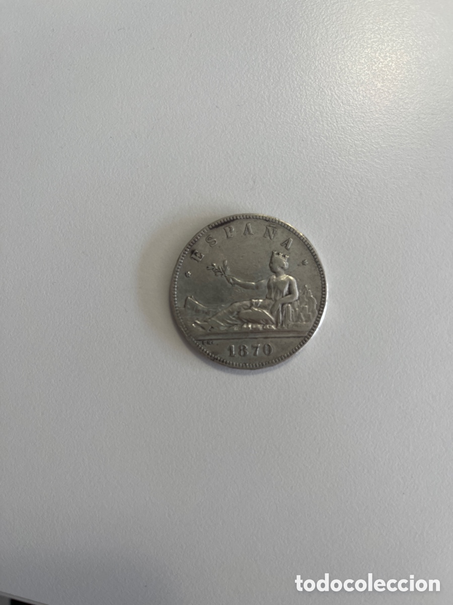 Monedas de Espa&ntilde;a: Moneda 5 pesetas 1870 PLATA Espa&ntilde;a