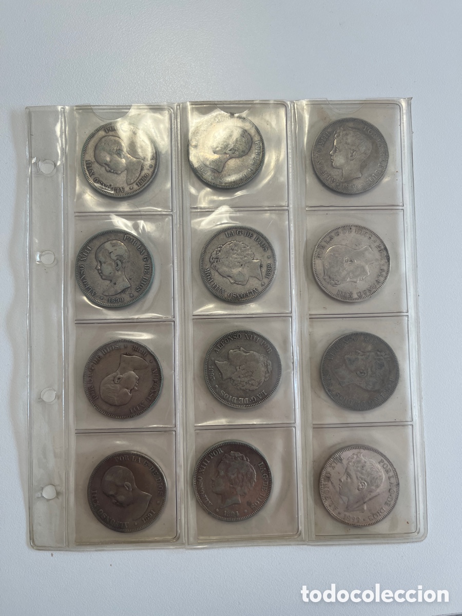 Monedas de Espa&ntilde;a: Lote 12 monedas de PLATA Alfonso XIII Espa&ntilde;a
