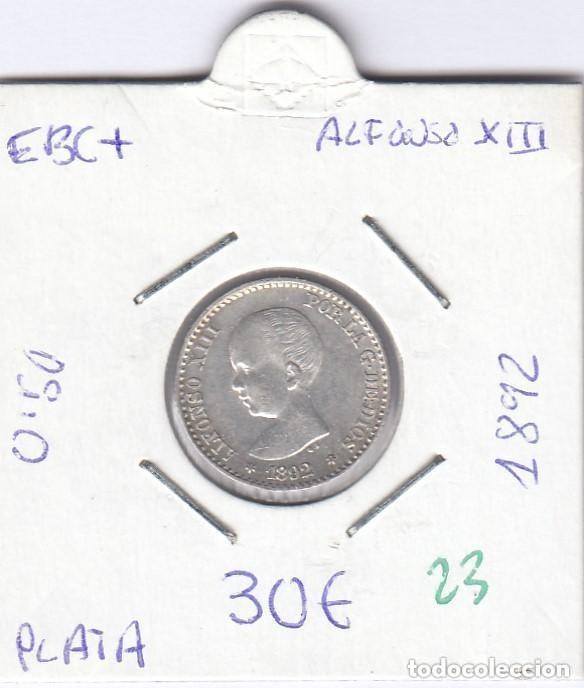 Monedas de Espa&ntilde;a: CRE0023 MONEDA ESPA&Ntilde;A 50 CTS ALFONSO XIII 1892 PLATA