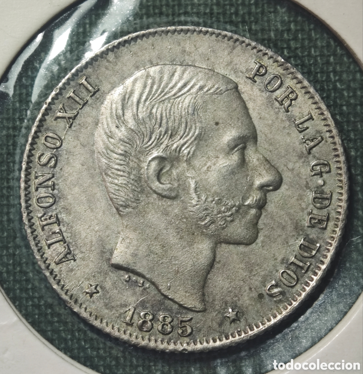 Monedas de Espa&ntilde;a: 20 CENTAVOS PESO 1885 MANILA ALFONSO XII SC