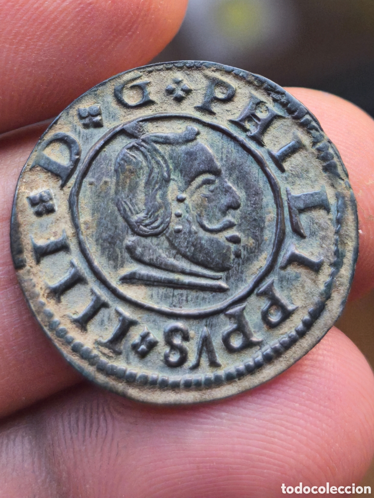 Monedas de Espa&ntilde;a: Felipe IV 1663 16 maravedis Madrid M Y