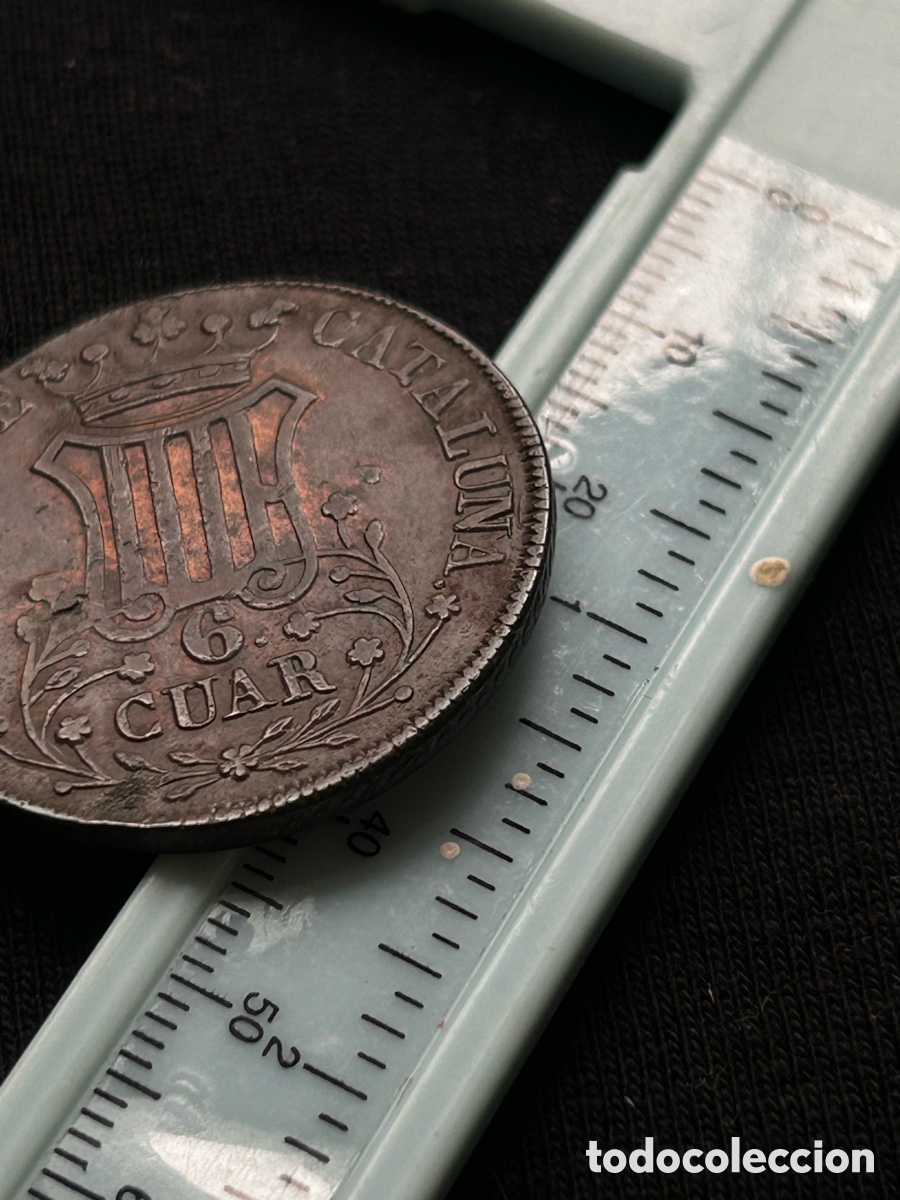 Monedas de Espa&ntilde;a: 6 cuar 1844 Isabel II Espa&ntilde;a