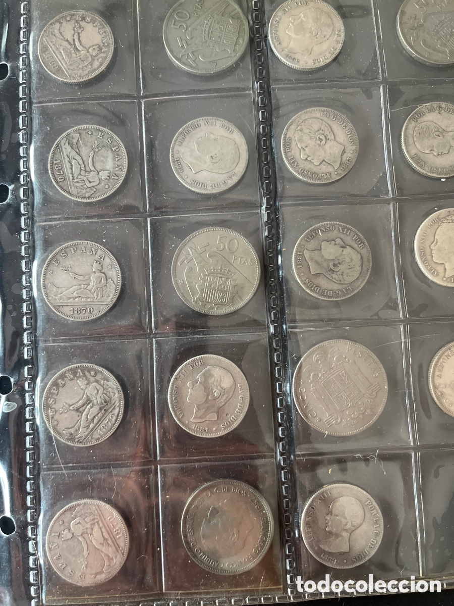 Monedas de Espa&ntilde;a: Lote monedas espa&ntilde;a sin calificar en estuche - Foto 3
