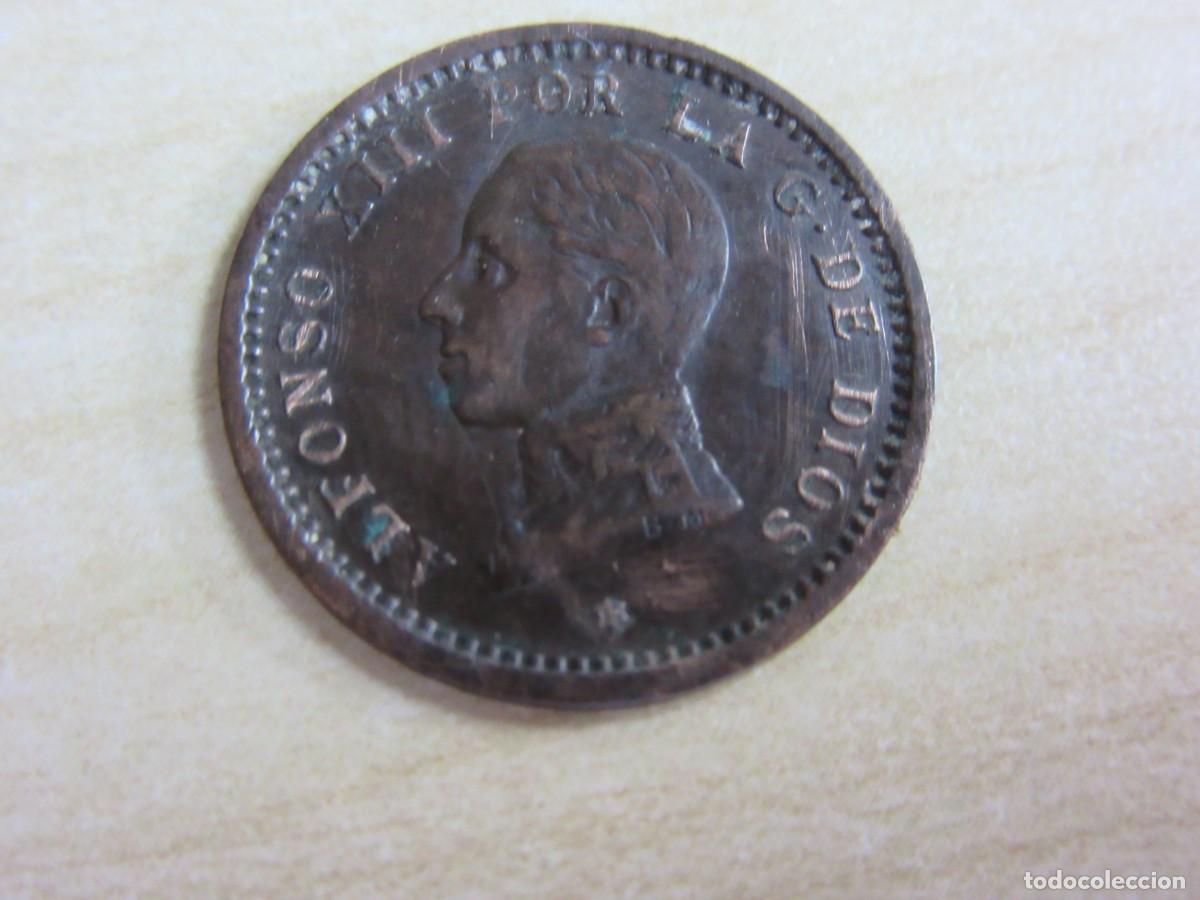 Monete da Spagna: 2 c&eacute;ntimos de Alfonso XIII 1912